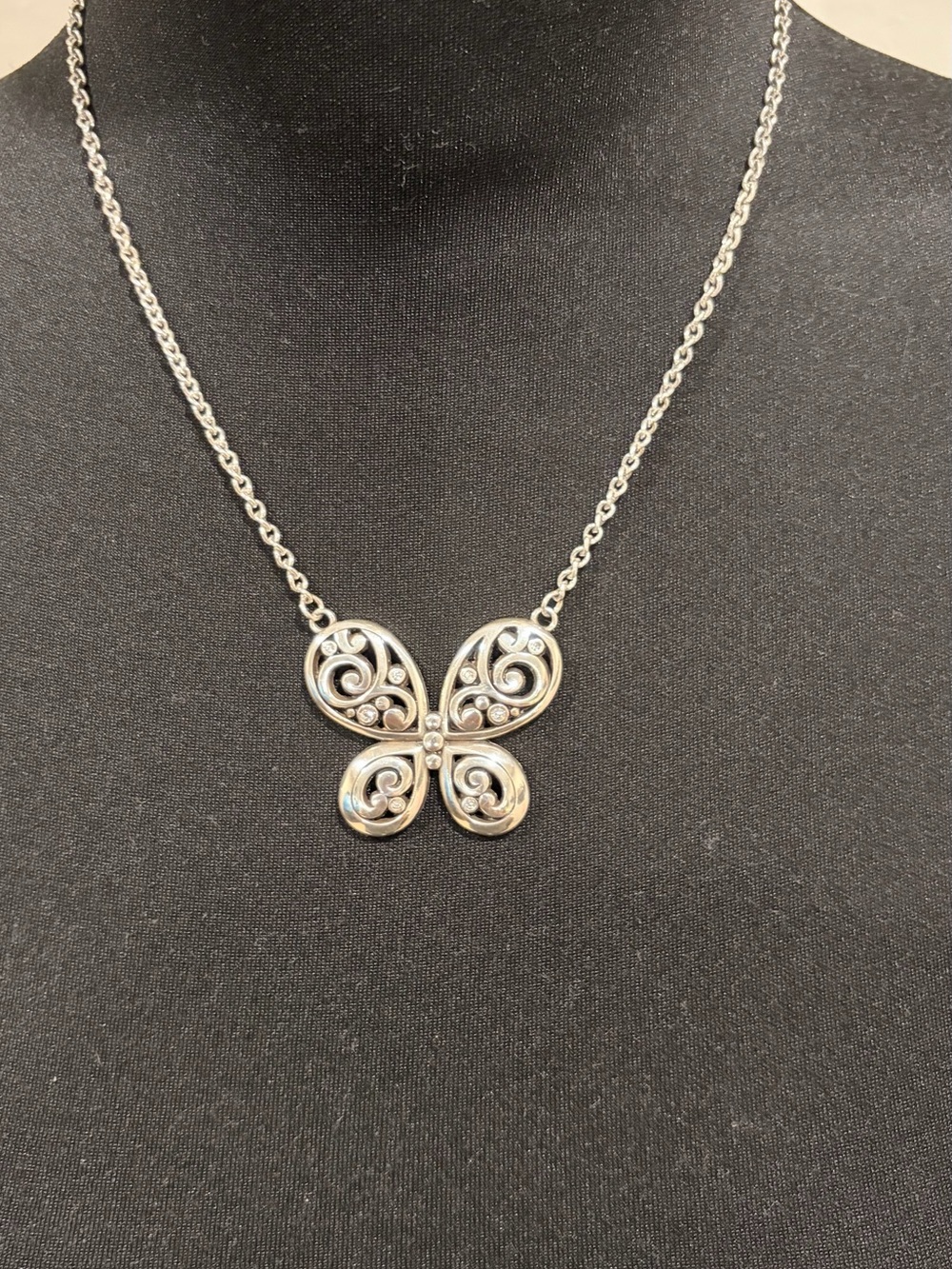 NWT Brighton Sterling Silver Contempo Butterfly Necklace